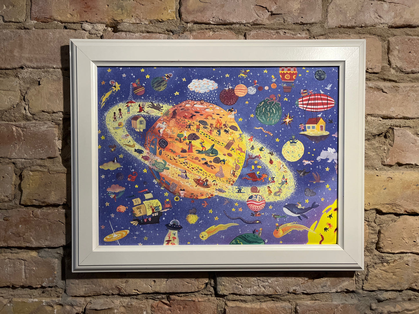 Wimmel World Leinwand