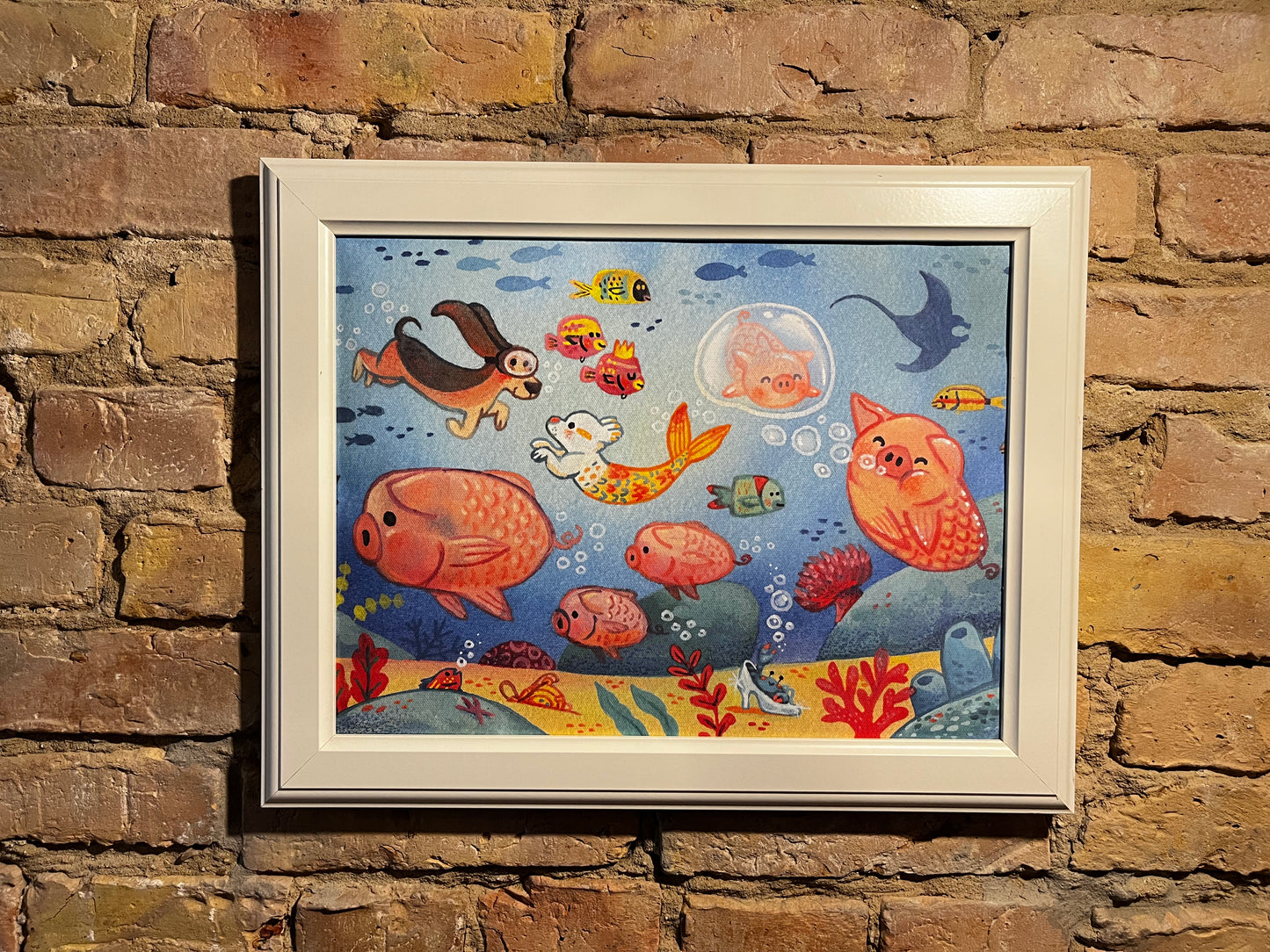 Wimmel World Leinwand